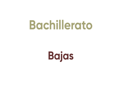 Bachillerato Baja Temporal