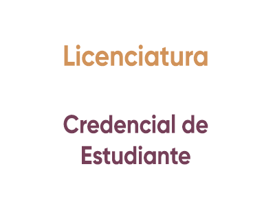 Licenciatura Credencial del estudiante