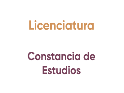 Constancia de Estudios